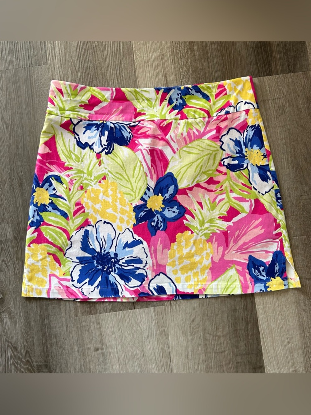 Rafaella  Ladies sz Lg Tennis Golf Pickleball skort stretch pull on Floral